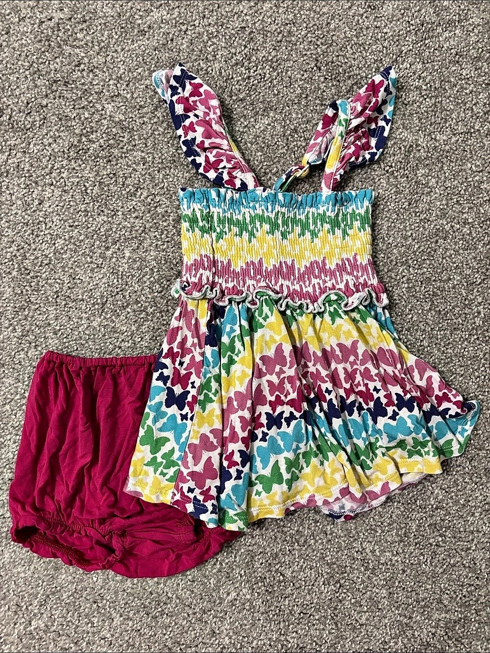 Posh Peanut: Girls Floral Top & Shorts Set